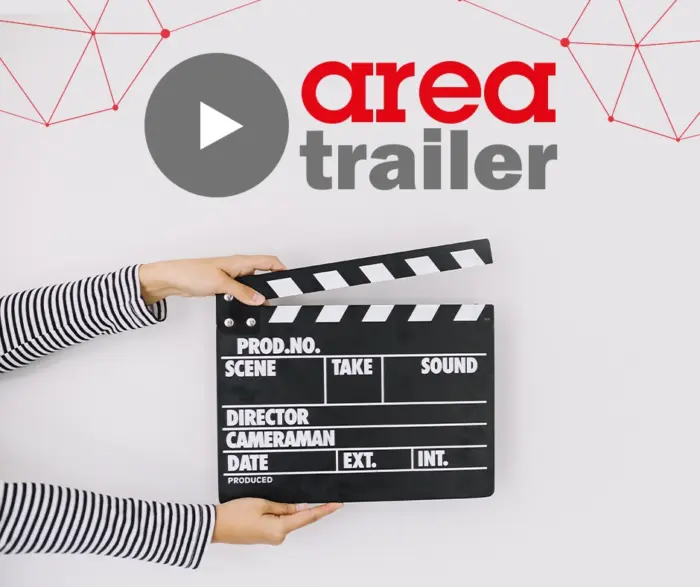 Areatrailer Areajob - qualcuno tiene in mano un ciak o clapperboard per fare ciak si gira